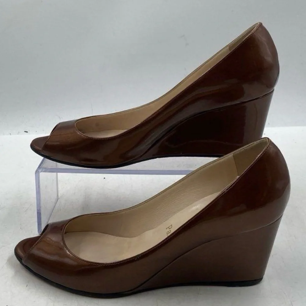 Christian Louboutin Brown Wedge Pumps